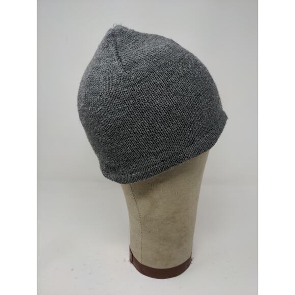 Port & Company Lined Beanie Hat Embroidered M Logo Gray 100% Acrylic - Picture 6 of 11